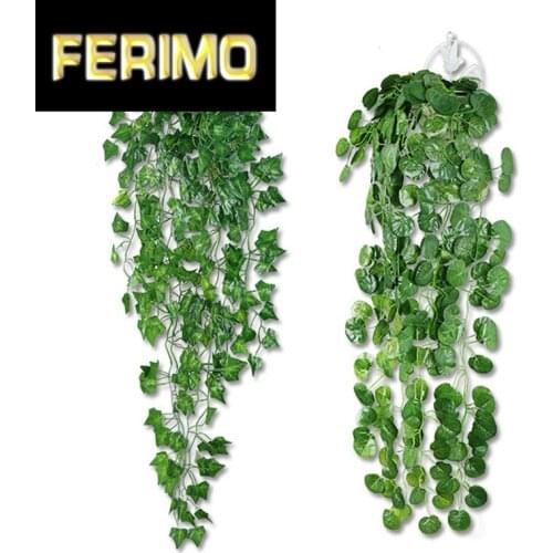 Artificial Flowers Vine Garland Wedding Arch Decoration Fake Plants Foliage Rattan Trailing Faux Flowers Ivy Wall