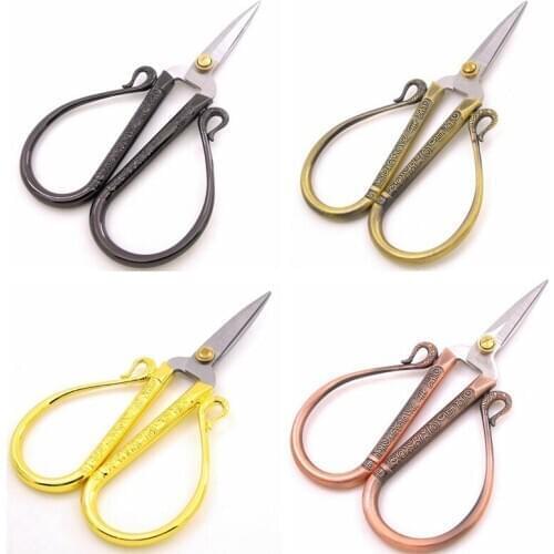 Cross Stitch Sharp Scissors Retro Tailors Scissors for Sewing Cutter Cutting Scissors Shears Embroidery Fabric Garment Handcraft