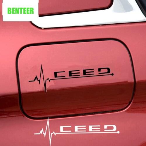 Car tank cap sticker for kia ceed