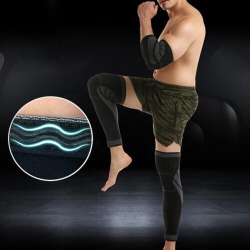 1pc Anti-slip Sports Leg Knee Pad Sleeve Breathable Knitted Leg Knee Support Protector volleyball Basketball Fitness brace