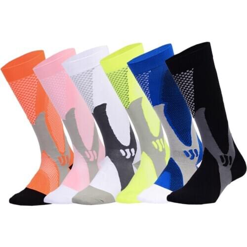 High Quality Compression Socks Knee High Stockings Men Women Outdoor Cycling Fast-drying Breathable Adult Sports Socks