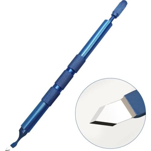 Ophthalmic elbow double lancet Sapphire Keratome blades Ophthalmic blade knife 1set