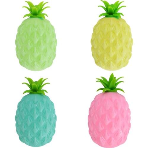 Unzip Pineapple Squeeze Ball TRP Sensory Squeeze Toy Creative Tricky Simulation Fruit Vent Ball For Kids Adults Gifts Admired