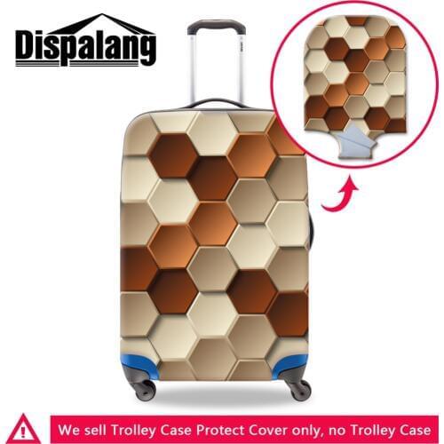 Dispalang protective covers for suitcases Geometric designs waterproof luggage bag cover travel bags accessories for 18-30 inch
