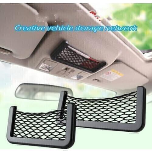 For Hyundai I30 Elantra Tucson Sonata Car Seat Back Storage Net Bag Phone Holder Trunk Net Auto Car Seat Mesh Organizer Pockets