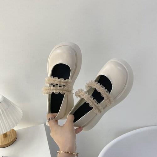 Jk Uniform Japanese Small Leather Shoes Spring And Summer New Sweet And Cute Round Head Shallow Mouth Ladies Single Shoes