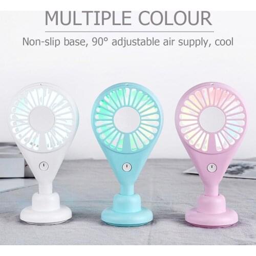 USB Rechargeable Mini Electric Fan Portable Desktop Handheld Summer Cooler Silent Household Office Outdoor Electric Fan
