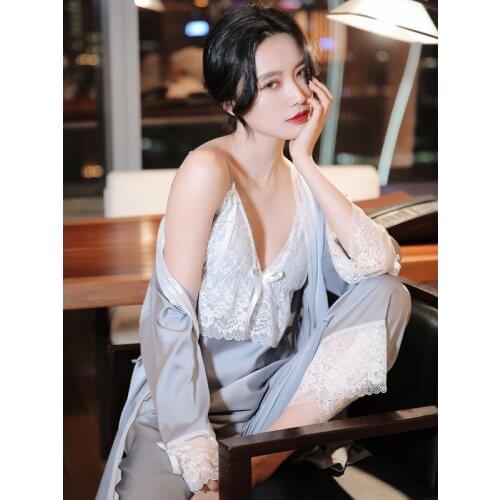 Женские ночные сорочки с рукавами XPAY China At AliExpress