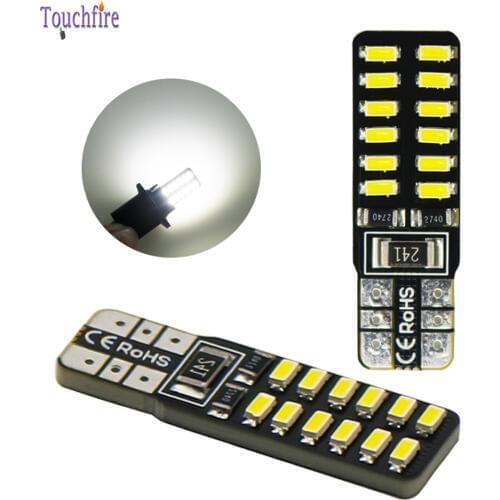 1000pcs/lot T10 W5W Led Canbus Car Light 194 3014 24smd led Bulb Reading Dome Interior Light 6000K White No Obc Error Wholesale