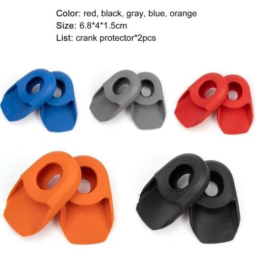 2Pcs Bicycle Crank Protector Indeformable Thicker Bike Accessories Bicycle Crank Arm Boots Protective Caps for Bike Bicycle Cran