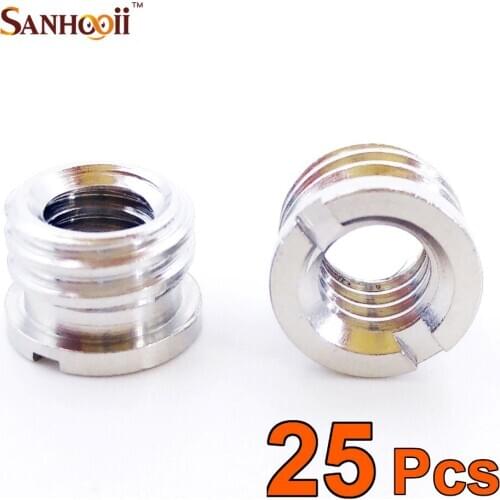 25x Camera Screw Accessories Female 1/4" to Male 3/8 Inch Convert Screw Adapter for Tripod Monopod Light Stand Conversion