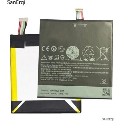 10pcs 2600mAh Li-ion Polymer Battery B0P9C100 for HTC Desire 816 D816d D816n D816w Desire 816G Desire 816t Desire 816V battery