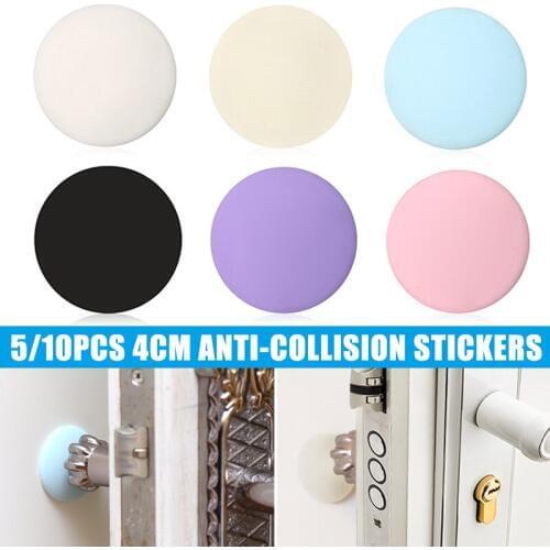 5/10Pcs Rubber Home Doors Doorknob Back Wall Protector Crash Pad Stickers Self-adhesive Furniture Accessories
