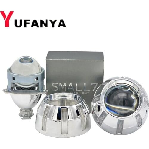 Car Bi xenon Projector lens 3.0 inch full metal holder demon eyes shrouds mask use h1 bulbs for H4 H7 car motorcycle headlight