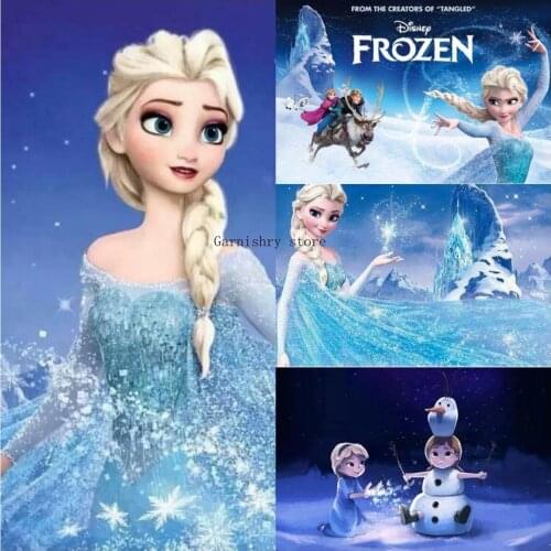 Diamond Painting Disney Frozen Elsa Princess 5D DIY Diamond Mosaic Embroidery Cross Stitch Kits Home Decor