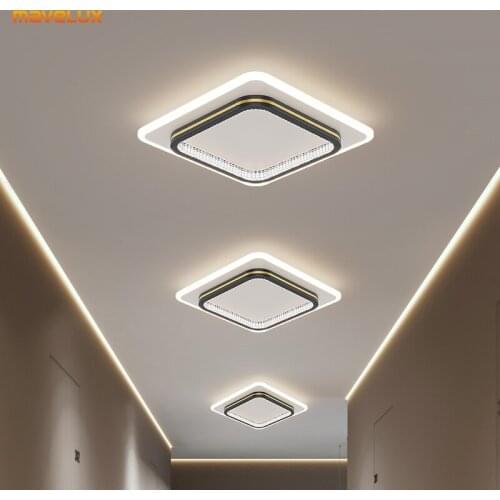 Aluminum LED Gold/Black Chandelier For Aisle Bedroom Hallway Gallery Living Room Kitchen Hotel Restaurant Loft Indoor Home Lamps