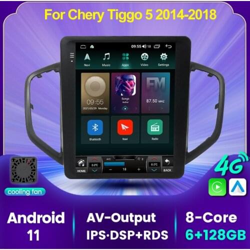 MEKEDE for Chery Tiggo 5 2014-2018 Car Radio Multimedia Player GPS Navigation Stereo Android11 6+128G BT Built-in Carplay AUTO