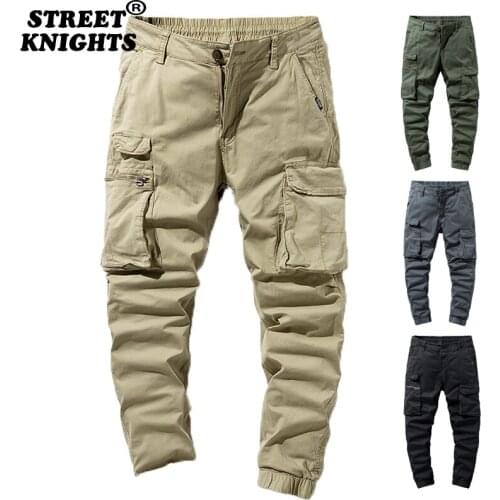 2021 Spring Cargo Pants Men outdoor Jogger Overalls Autumn New Tactical Military Pant Casual Sweatpant Men 100% Cotton Trousers