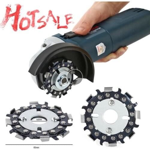 5/8" Angle Grinder Disc 8 Tooth Chain Saw Blade For Woodcarving Cutting Tool 16mm 2.5 Inch Wood Carving Disc Chain Saw Blade New
