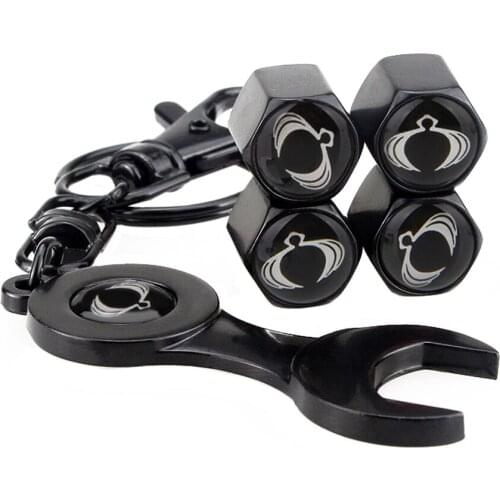 For Ssangyong Actyon Rexton Kyron Korando Rodius Musso XLV Keychain Wheels Tire Valve Stem Caps Auto Car Accessories Decoration