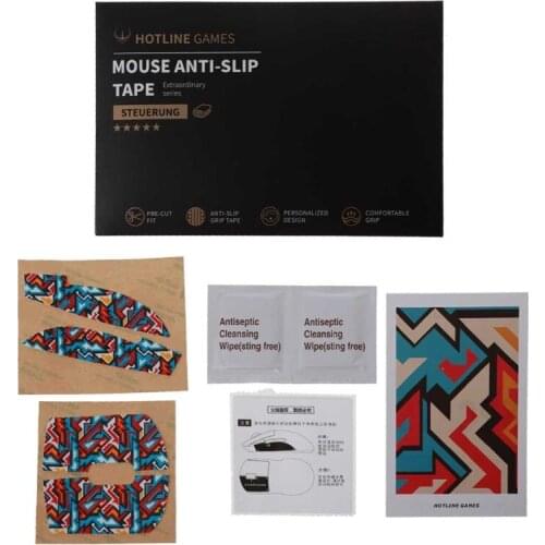 Hotline Games Colorful Mouse Anti-Slip Tape Side Stickers for logitech G Pro Pad 77HA