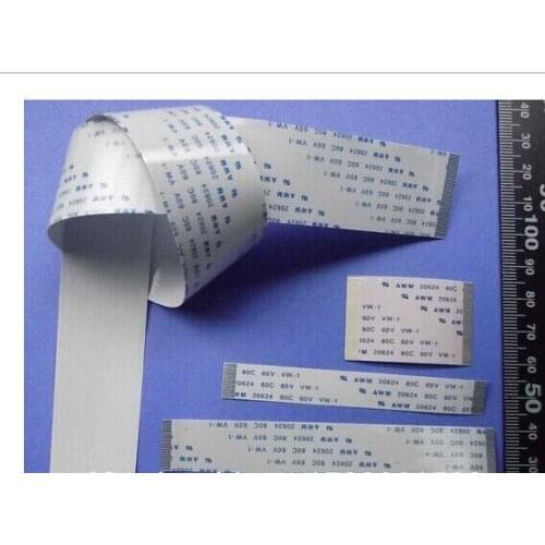 CUSTOMIZED ORDER : Flat Flex ribbon FFC cable 4 - 80 pin 30 - 1000mm long pitch 0.5mm 0.8mm 1.0mm 1.25mm 2.54mm awm vw-1