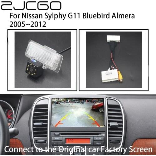 ZJCGO Car Rear View Reverse Back Up Parking Camera for Nissan Sylphy G11 Bluebird Almera 2005~2012