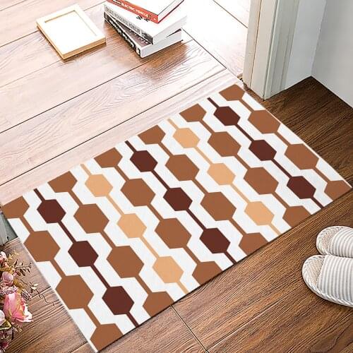 Middle Ages Modern Abstract Geometry Entrance Doormat Floor Mats for Living Rooms Anti-slip Kitchen Bathroom Rugs
