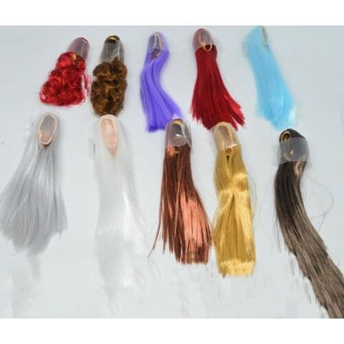 Kumik 1/6 Scale Female Figure Accessory Hair Cover Wig Doll Accessories Long Straight Model for 12'' Head