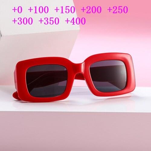 Fashion Square Mens Multifocal Reading Glasses Women Men Diopter Eyeglasses Bifocal Sunglasses For Near And Far UV400 NX