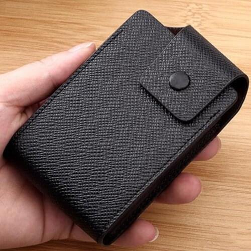 NEW Multi-position Organ Card Holder Unisex Leather Wallet Credit Card Holder Name Cards Case Pocket Organizer Coin Wallet