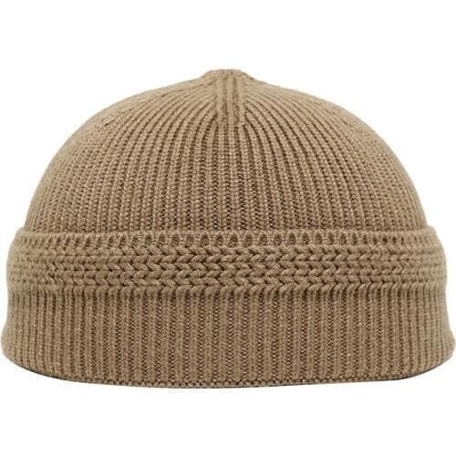 New Autumn Winter Mix Cotton Woman Man Solid Color Soft Warm Street Casual Hip Hop Yuppie Simple Knitted Skull Bonnet Beanie Hat