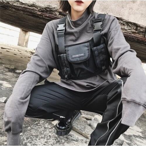 Updated kanye west ins hot style chest Rig Military tactical chest bag Functional package trendsetter fashion pop Prechest