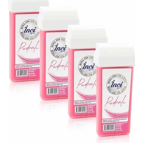 Pearl Pink cartridge roll on depilatory 4 PCs, filling, waxing depilation, sugar-free wax, hair removal, feather