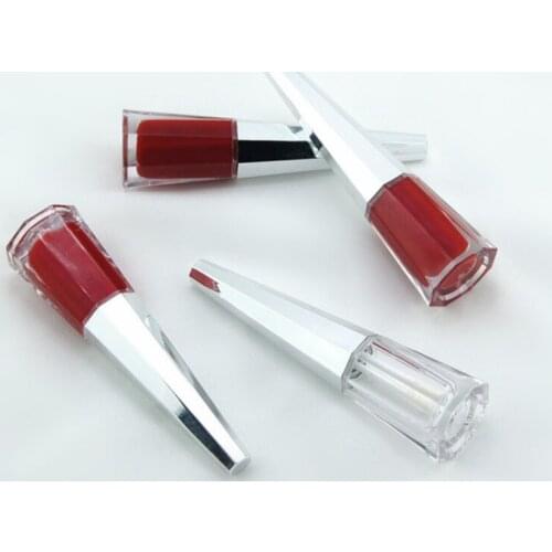 10pcs Empty Clear Lip Gloss Tubes DIY Plastic Elegant Liquid Lipstick Container Mini Sample Cosmetic Container With Silver Cap