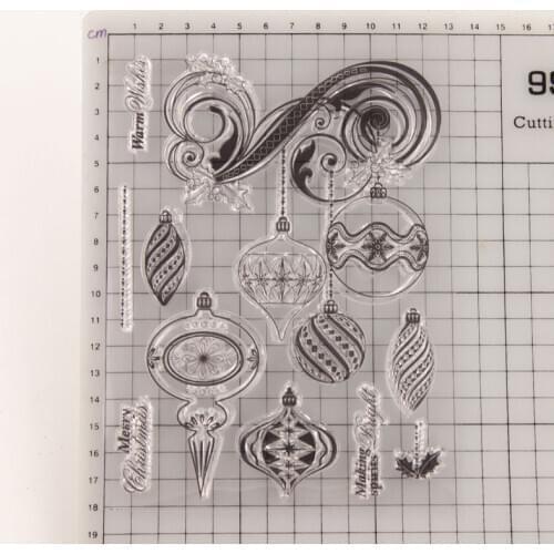 Christmas Ornaments DIY Stamp Transparent Silicone Clear Stamp Seal Sheet For Scrapbooking Photo Album Decor