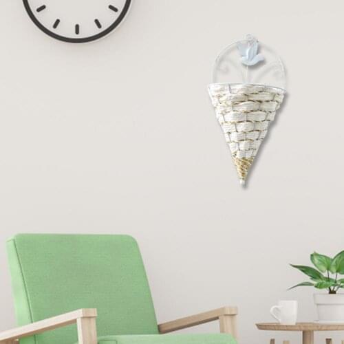 Wide Application Wall Hanging Vintage Flower Hanging Basket for Garden