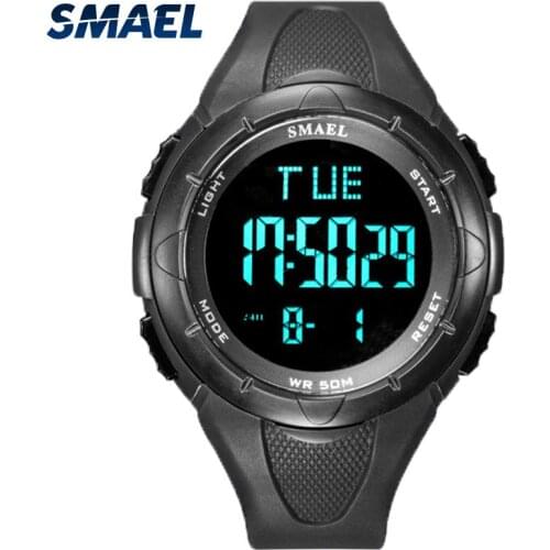 SMAEL Watches Men Waterproof Digital Wristwatch Mens Fashion LED alarm Electronic Clock male Sports Wrist-watch Watches for men