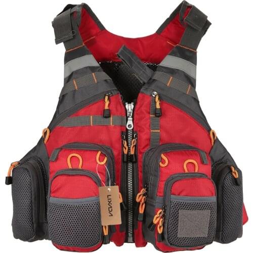 Lixada Outdoor Fishing Vest Life Superior 209lb Bearing Life Safety Jacket Swimming Sailing Waistcoat Vest Floatation Floating