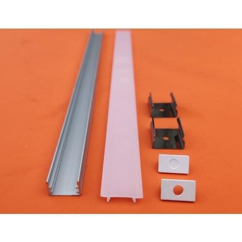 Free Shipping High Quality LED Aluminum Profile for 5050 3528 5630 Milky/Transparent Cover 80M/Lot Aluminum Channel