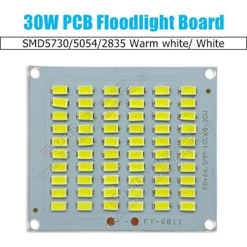 30W LED Floodlight PCB board SMD5054/2835/5730 led aluminum plate base, lamp source for led floodlight Outdoor light