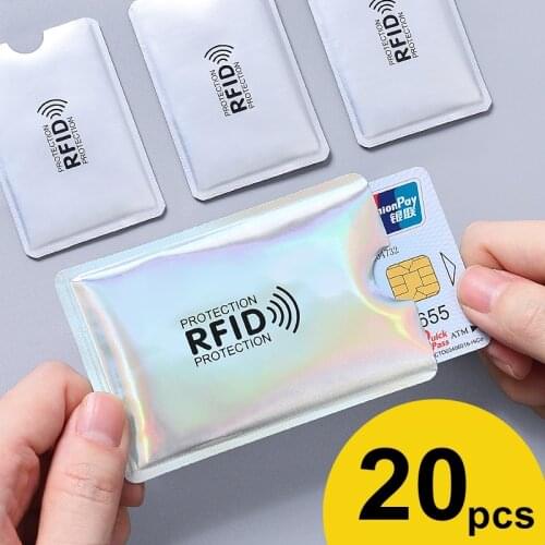 Third Version Anti Rfid Card Holder NFC Blocking Reader Lock Id Bank Card Holder Case Protection Aluminium Credit Card Case