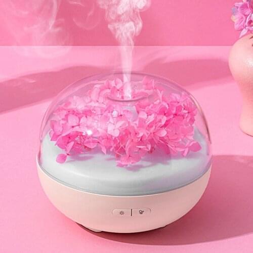 Eternal Flower Aromatherapy Humidifier For Home Ultrasonic USB Auto Air Freshener with Colorful Night Lamps Office Air Purifier