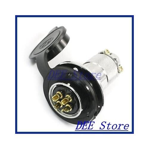 Waterproof Aviation Plug Pannel Connector Adapter 4 Pin P25-4 Core