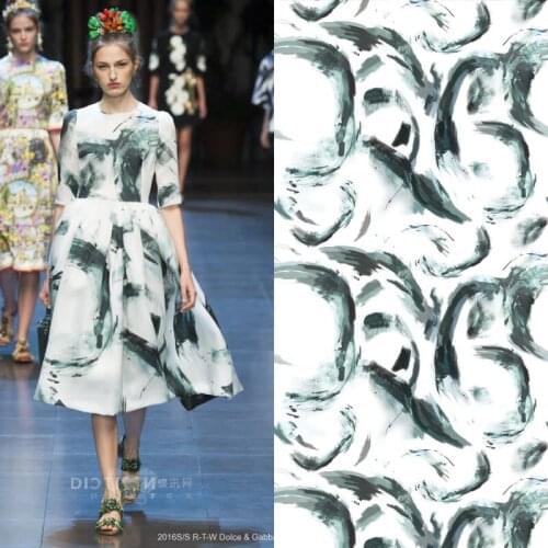 High Quality Printed Polyester Fabric Brand Fashion Womens Shirt Cloth for Dress Fabrics by the Meter Factory Custom Fabric