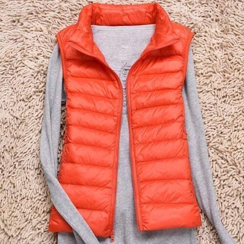 WJHKAQ Women's Down Vests