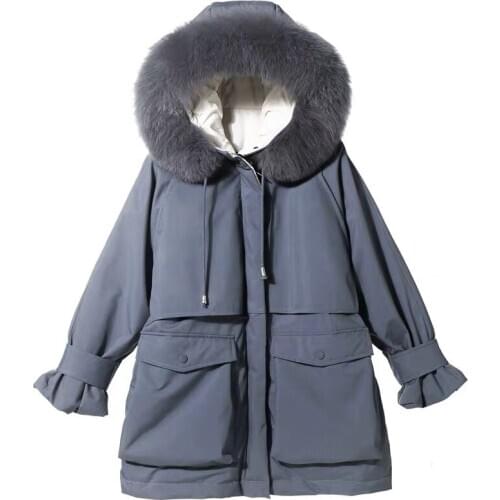 YSBFALNZ Women's Winter Parkas With Natural Fur