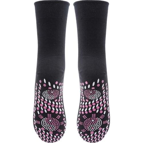 Women Men Tourmaline Self Heating Socks Help Warm Cold Feet Comfort Hot Unisex Winter Necessity Warm Socks 4 Colours