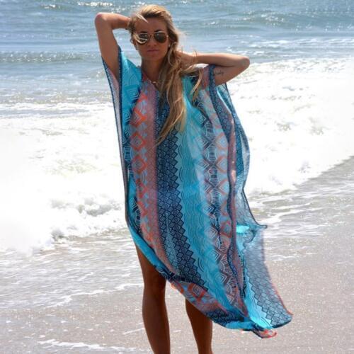 Jastie Bohemian Beach Robe Dress Chic Geometric Print Maxi Dresses Loose Casual Women Long Dress Caftan Slits Vestidos 2020