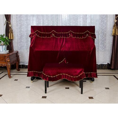 1SET 3 Colors New Dustproof Home Texile Cover Thick Cloth Gold Velvet Piano Cover KQ 008